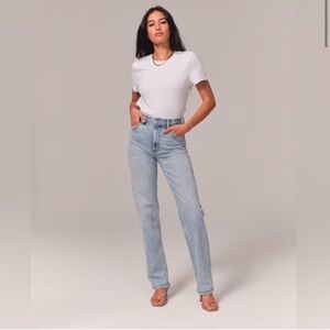 Abercrombie 90s Straight High Rise Jeans